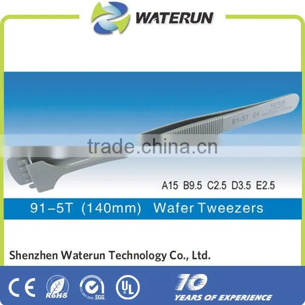Vetus 91-5L/90-5T Wafer Tweezers, 302 Stainless Steel Tweezers,Wafer special forceps