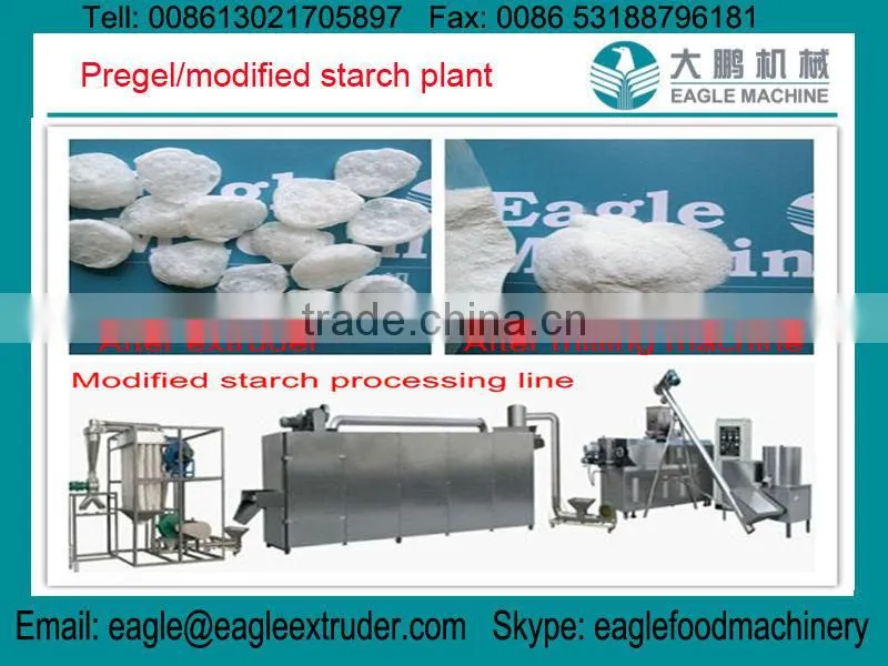 Pregelatinized modified sorbitol twin screw extruders machines for candy additives usage delivered for Russia customer
