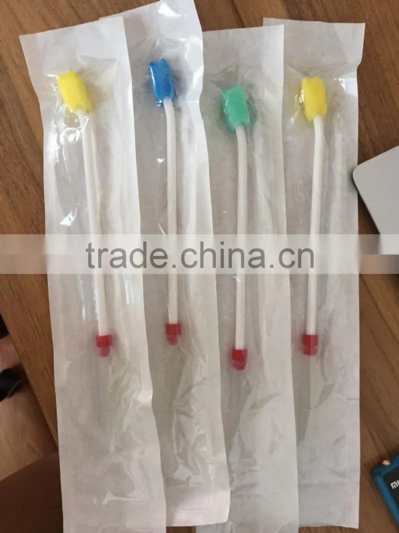 Factory directly sell medical sponge, medical sponge stick, sponge oral swab