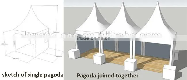 4x4 Pagoda Tent for Event Trade Show