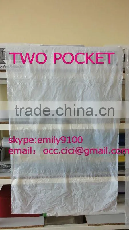 800mm(W)X1300mm(L) Two Pocket Plastic Auto Seat Cover