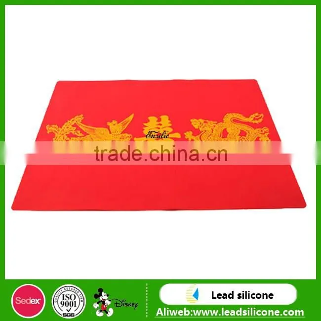 2017 Hot Sale food grade flower shape silicone table coasters made in China