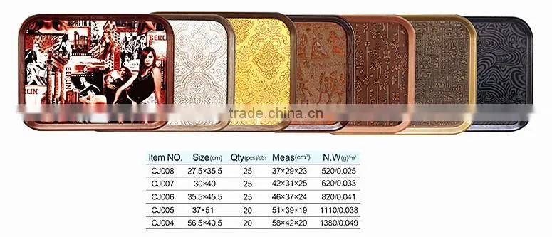 Serving Tray Sets, Round/Square Melamine Tray for European Market
