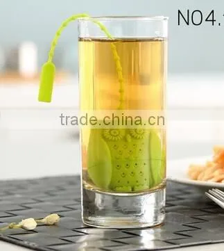 CY166 Owl Tea Infuser Adjustable Silicone Loose Leaf Tea Strainers