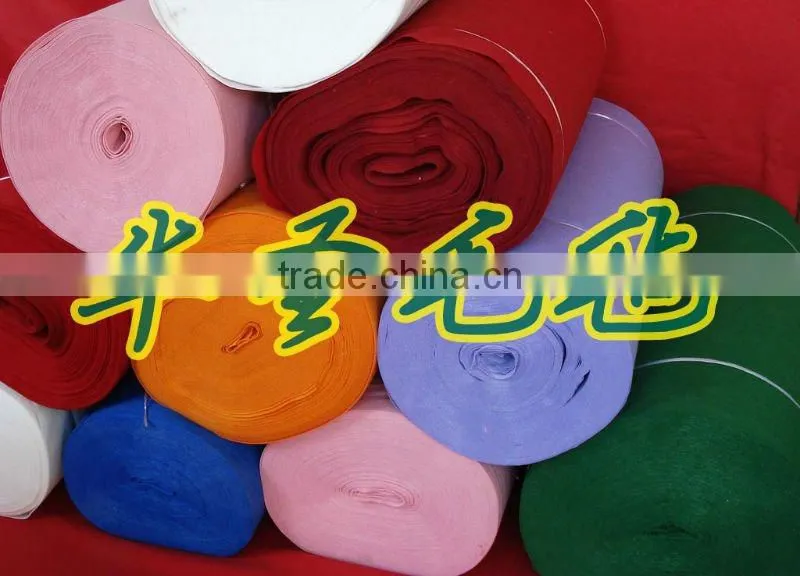 Eco-100% Needle Punched Color Polyester Felt