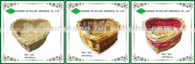 Woven wicker heart decoration wholesale wicker hearts