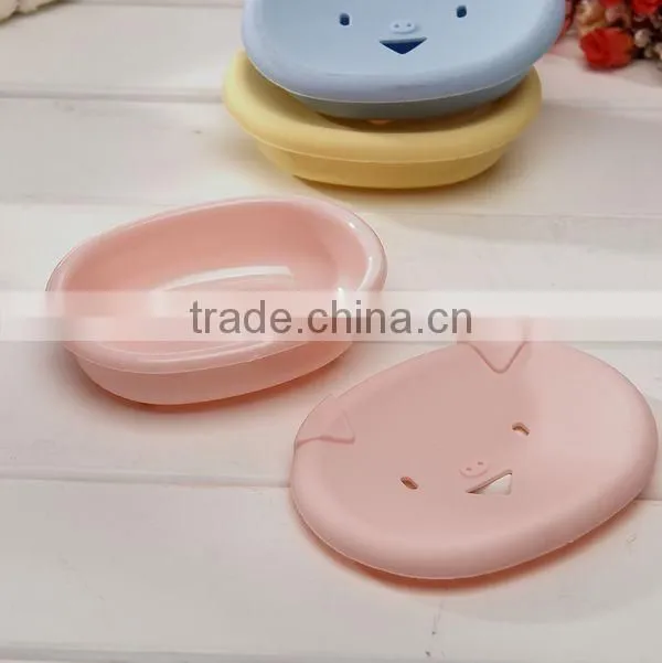 Pig sharp plastic soap container