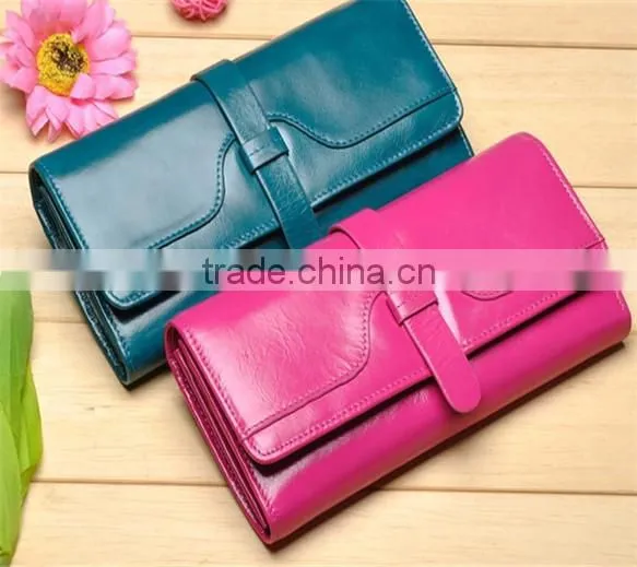 Custom many color woman's leather purse
