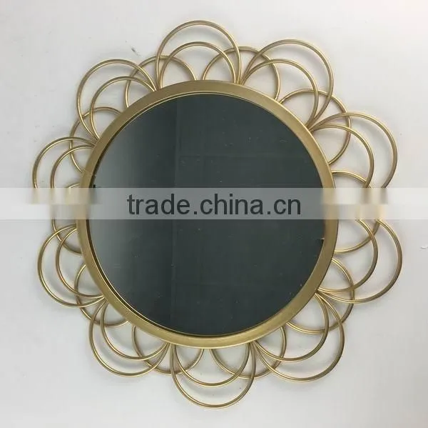 Decorative wall metal mirror