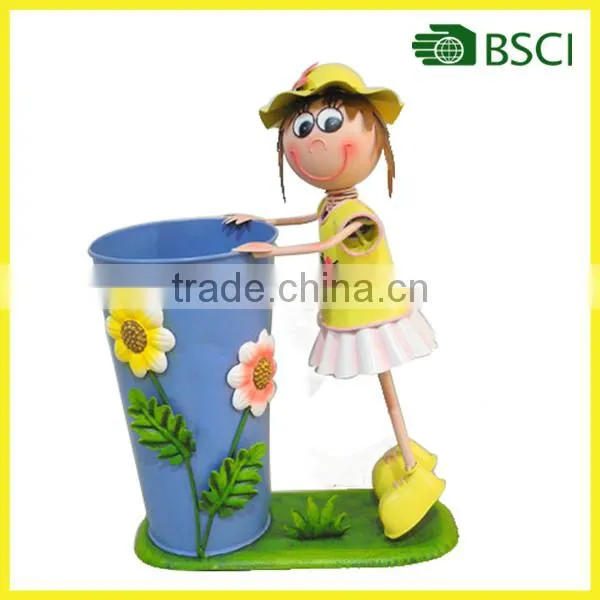 Leaves shape metal parts for home garden decoration