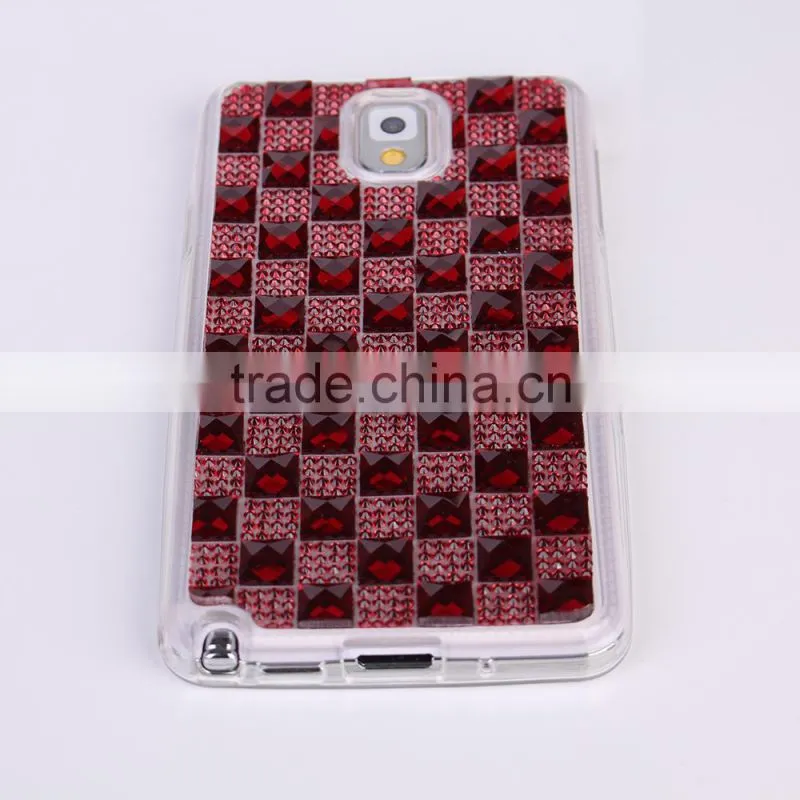 Luxury diamond stone phone case for Samsung NOTE 3