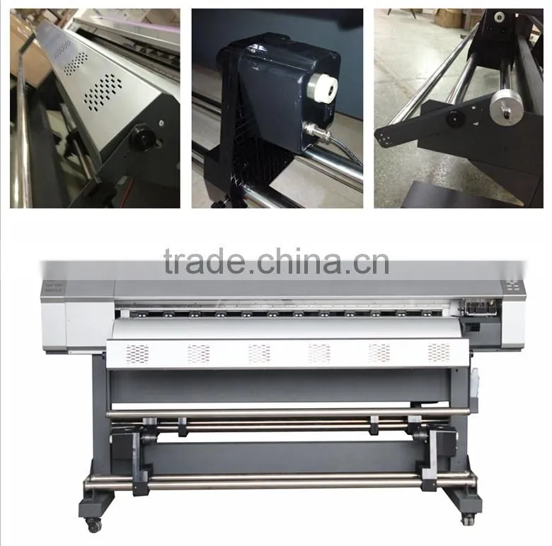 100% warranty large format eco solvent vinyl printer 1.8m