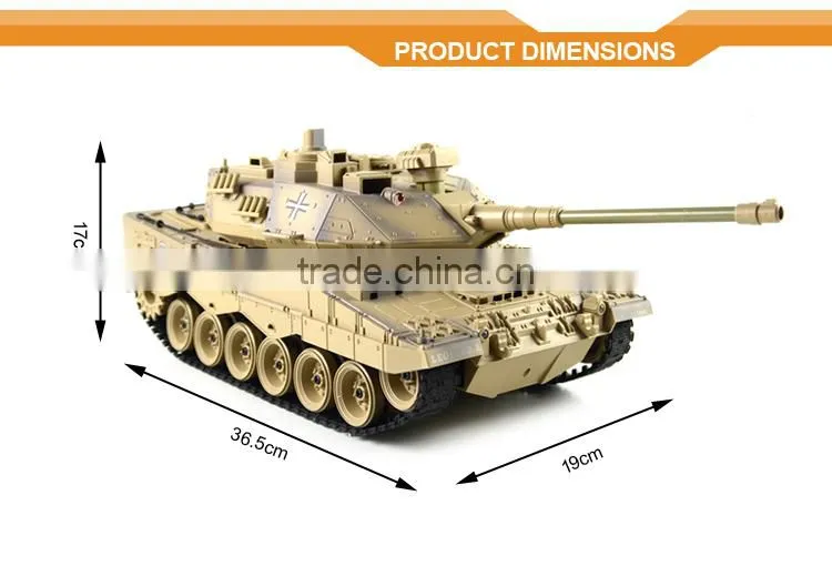 R/C Fight Tank With Light And Music Radio-Controlled Models Military Combat R/C Toy