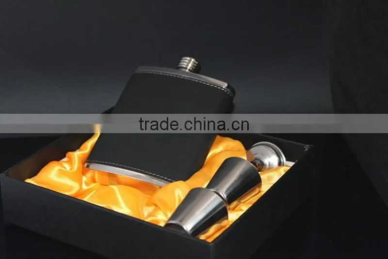 Manufacturer Price 7oz stainless steel hip flask set