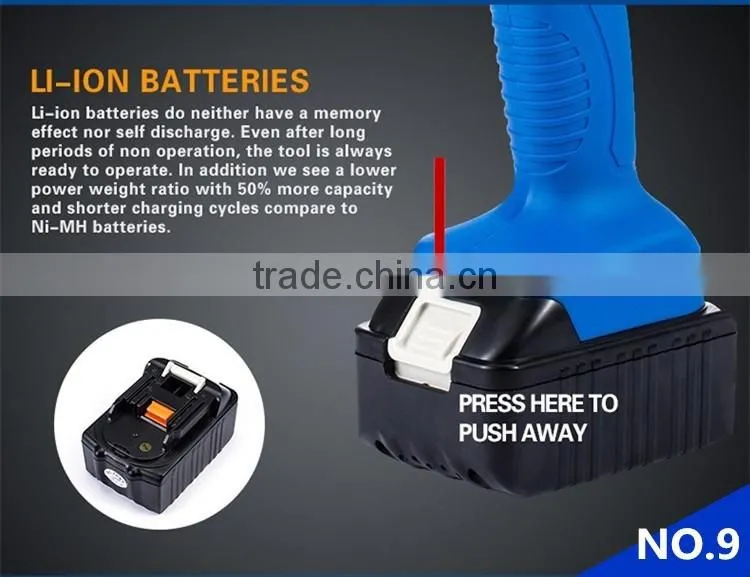 High-performance lithium battery, hydraulic crimping tools, one-handed operation 360 degree rotating head