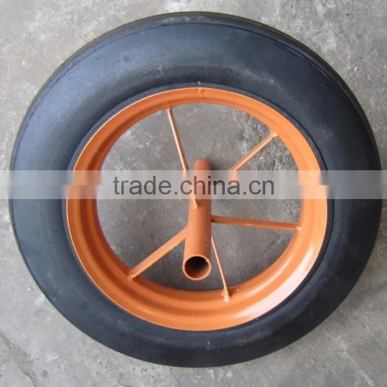 14" SOLID WHEEL WITH 16MM METAL EXTENDED HUB
