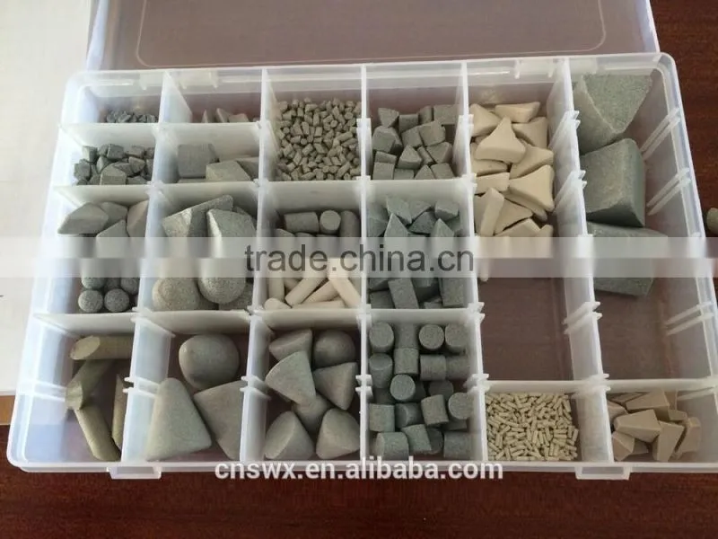 Ceramic media cone shape
