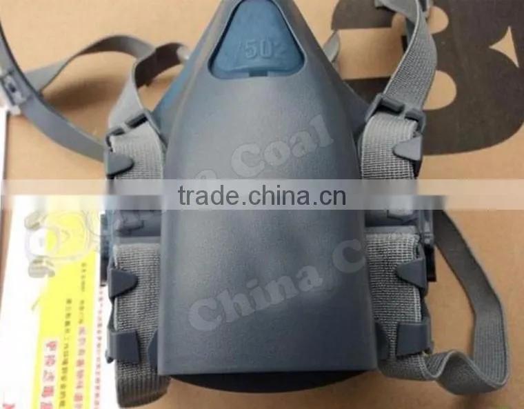 Silicone Rubber Half Facepiece Fire Escape Smoking Gas Mask