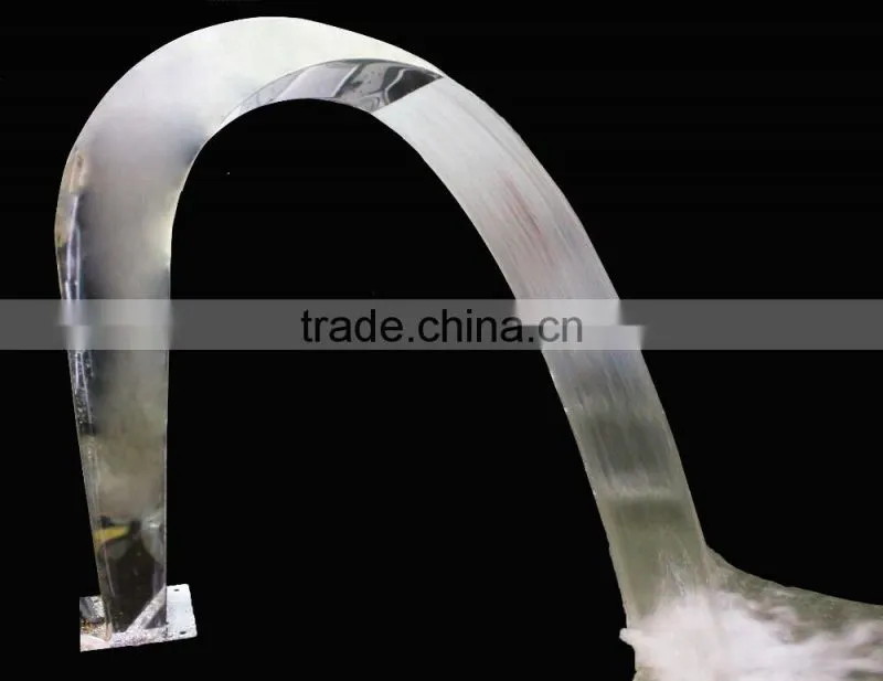 Factory Price Artificial Indoor Stainless Steel Waterfall in Massage Pool Spa pool