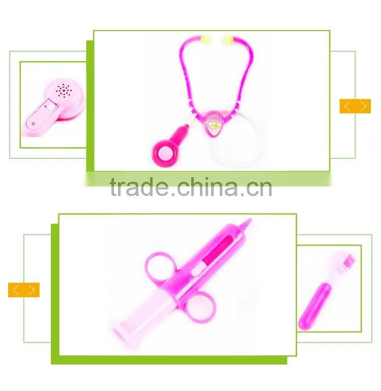 Top selling kids pretend play medical tool box set plastic toy doctor kit