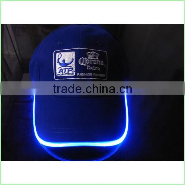 camouflage led cap solar led light cap with 3D embroidery