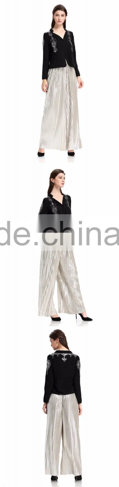 Domin fashion beading and sequin ladies tops latest design