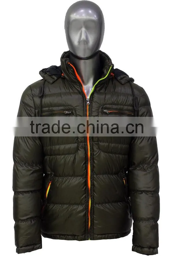 ALIKE poly-fill jacket college jacket shiny nylon jacket