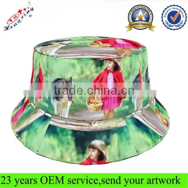 Wholesale Custom Flamingo Stylesh Bucket Hat/ Digital Printing Bucket Hat