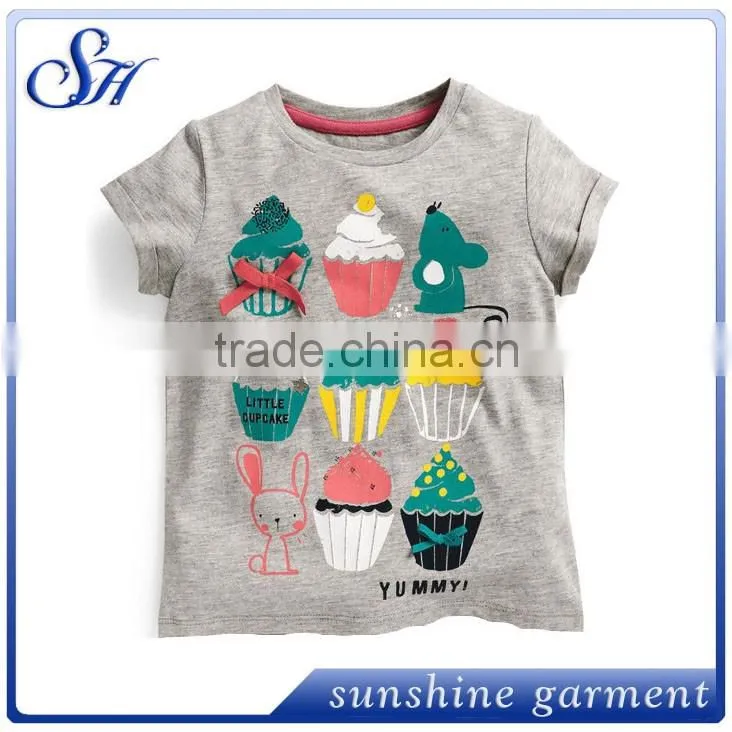 China factory wholesale kids shirt sleeve white t shirts