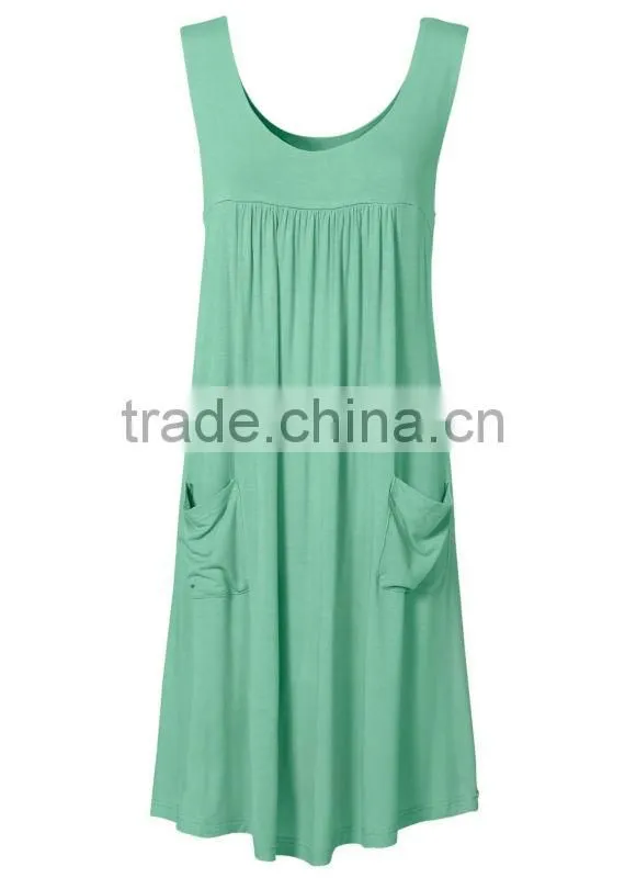 ladies Jersey pinafore fashion jersey dress viscose dress