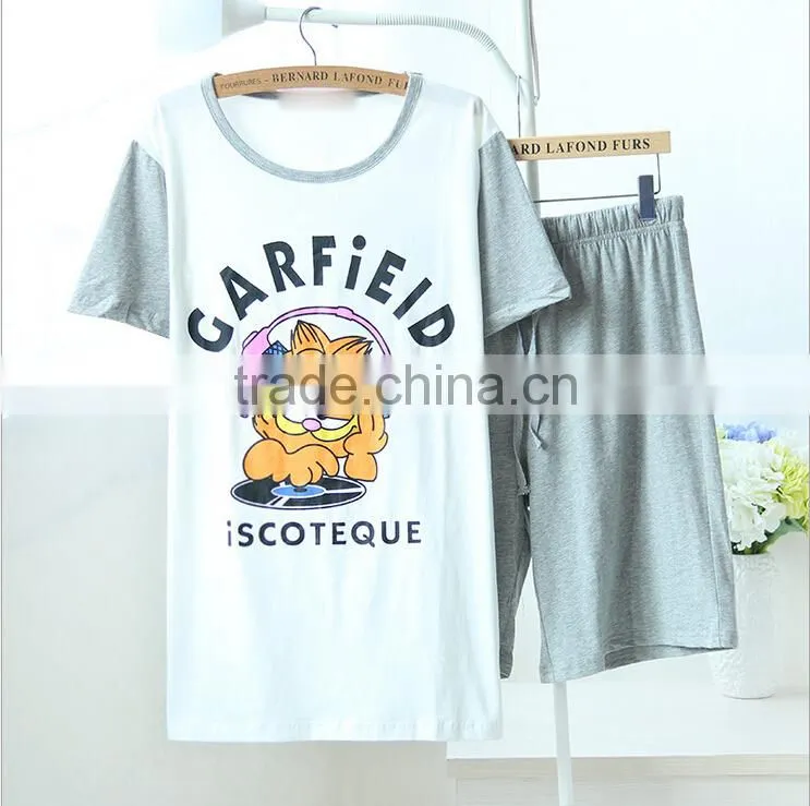 100% Cotton Wholesale Summer adult Pajama Sets
