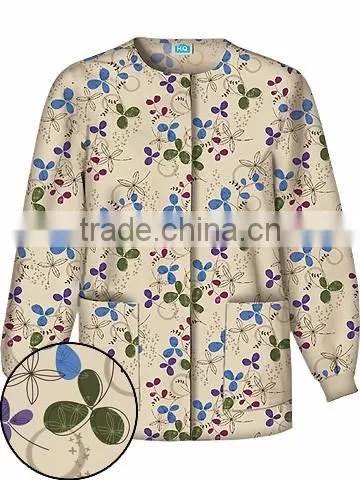 Wholesale Custom Printing Medical/Hospital Scrubs Jackets Top