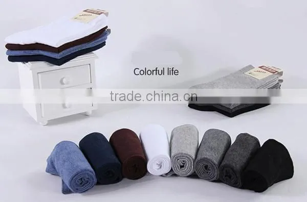 40 pcs/lot hot sale warm 8 colors for choice solid tube free size China made socks for men
