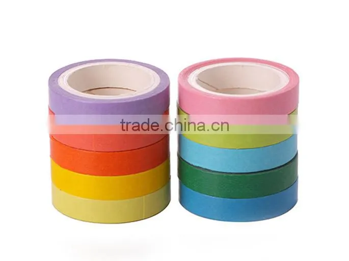 Rainbow multis color washi tape customizable adhesive tape
