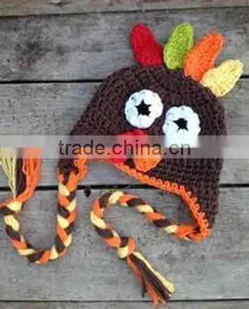 Thanks giving day crochet hat Baby Boy/Girl Crochet Owl Animal Beanie Hat cute baby crochet hat