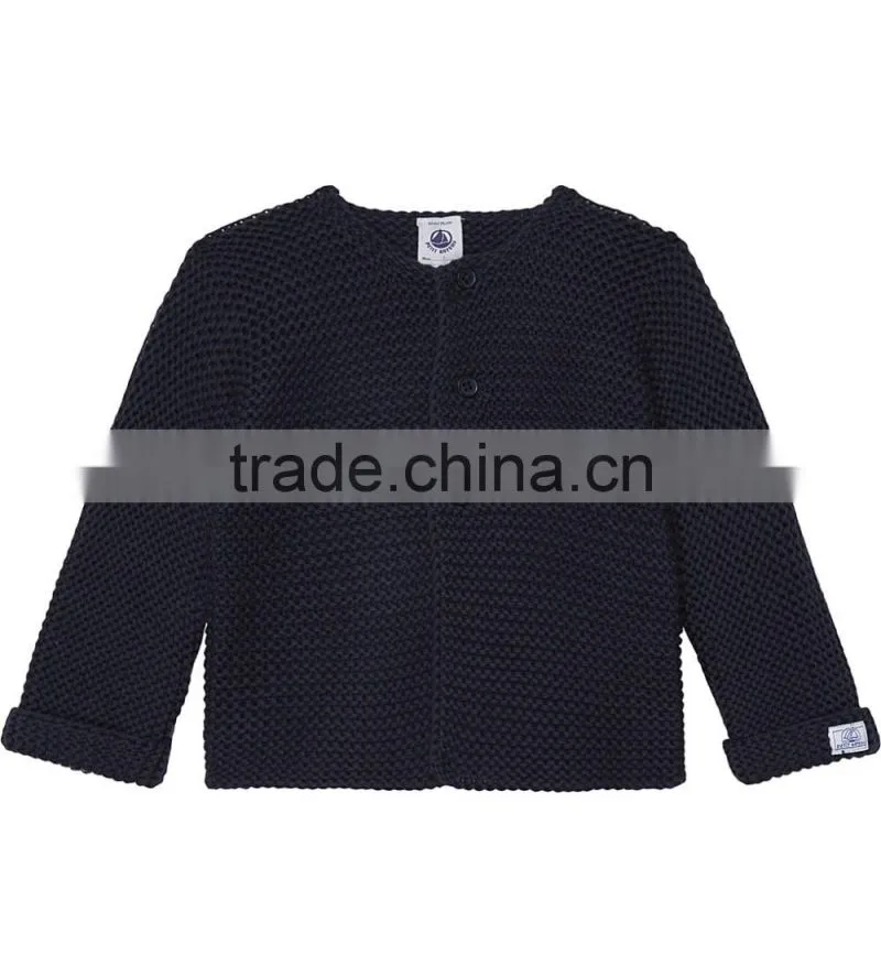 Hot sale 2017 custom new style kids sweater pink children Knitted cotton cardigan cashmere sweater for baby