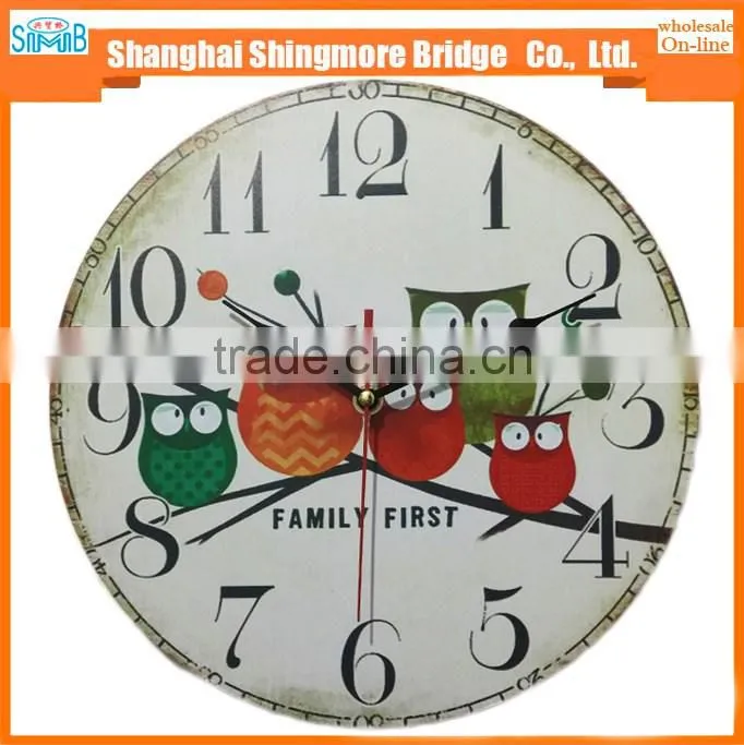alibaba china cheap wholesale high quality decoration round wall clock
