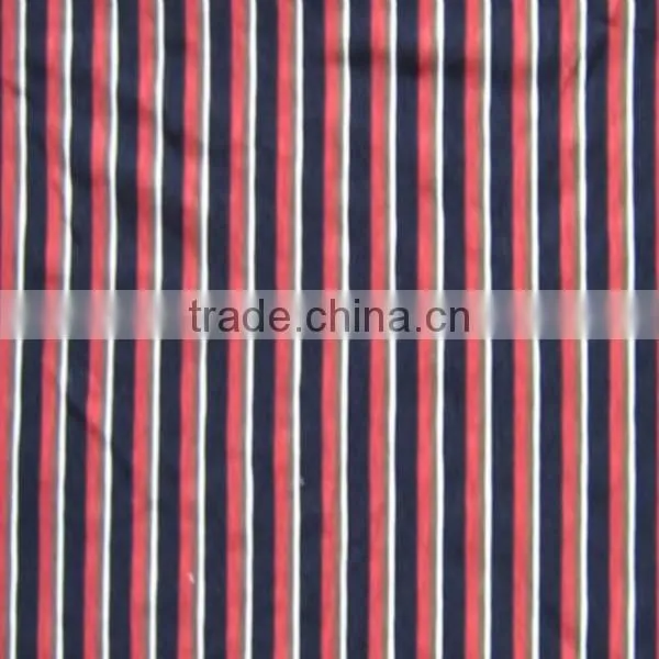 Bamboo fiber spandex striped fabric