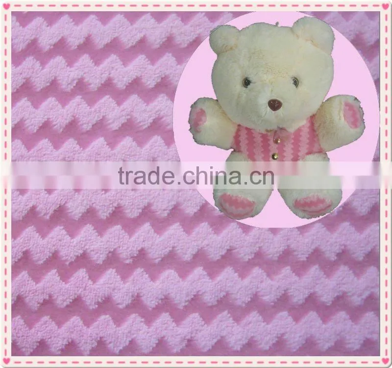 100%polyester circle plush fabric