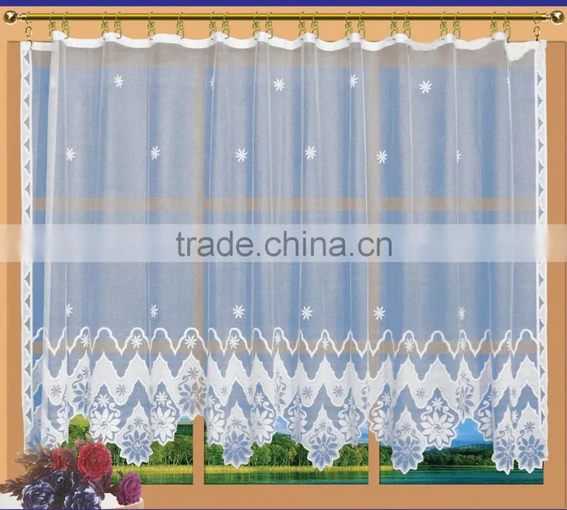 warp knitted kitchen curtain