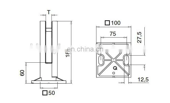 Swimming Pool Glass Fence/Glass Spigot