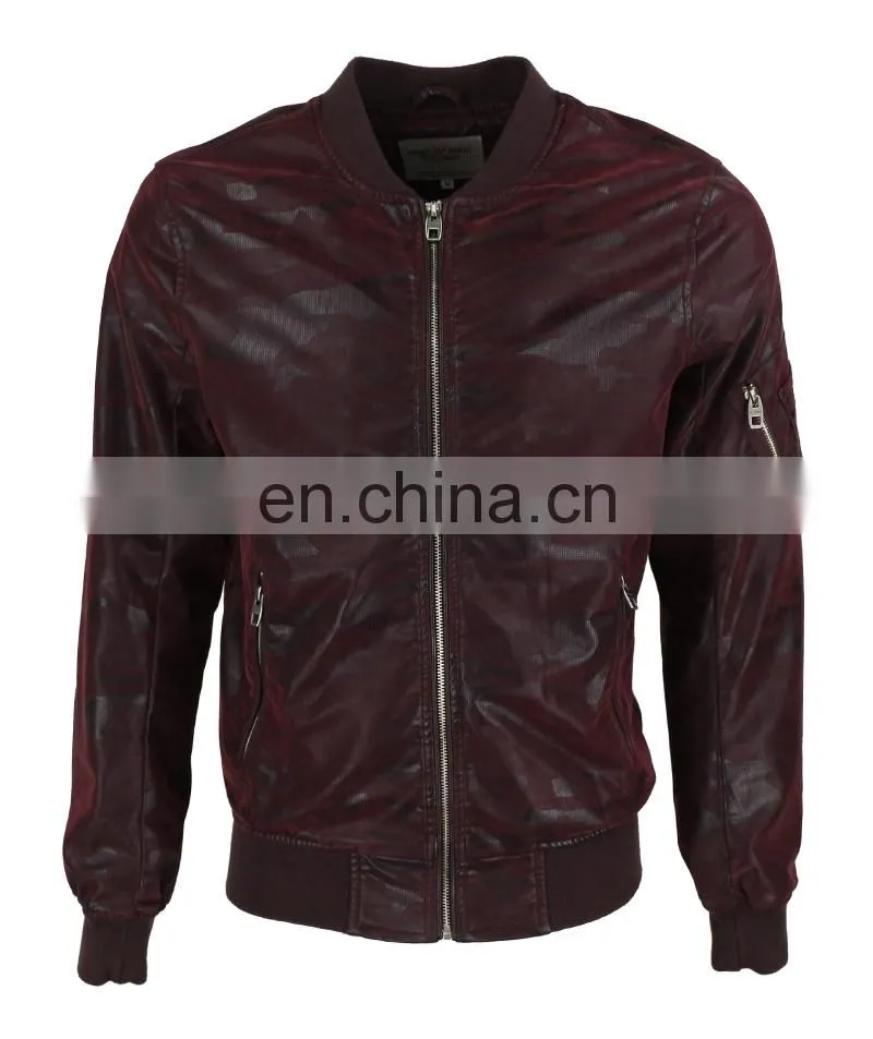 Men's PU leather jacket fashion leather jacket for man PU leather jacket man