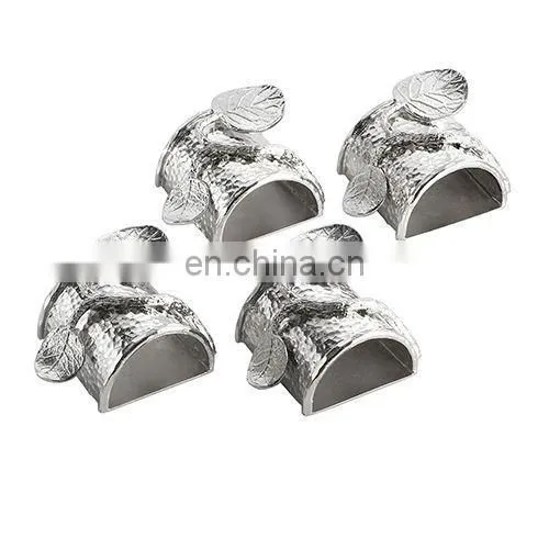 Botanical Leaf Napkin Ring Set