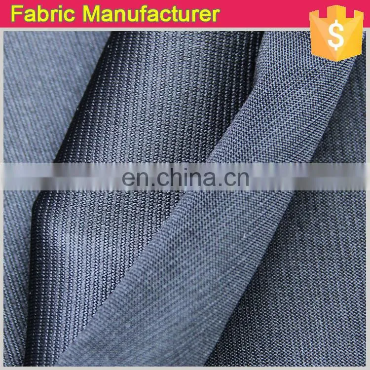 spandex single 100% polyester knit black jersey fabric