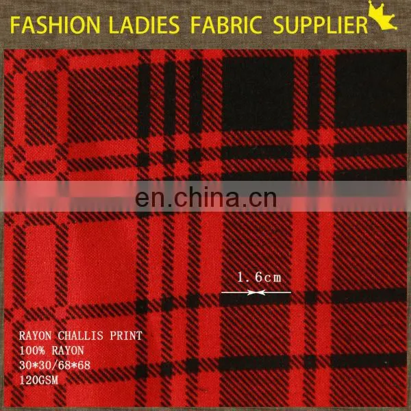 2015 spring new design Professional custom digital printing 100% rayon fabric