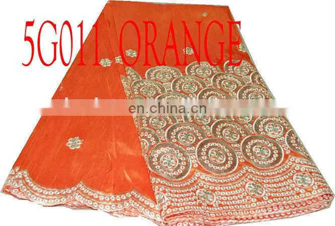 raw silk george lace fabric (5G14)