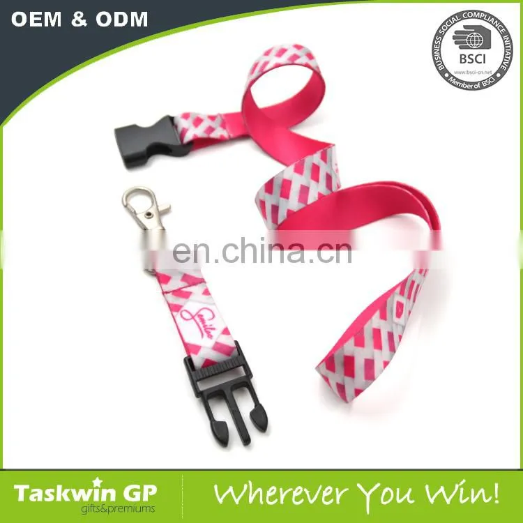 2017 Factory promotional beautiful sublimation and heat transfer lanyards