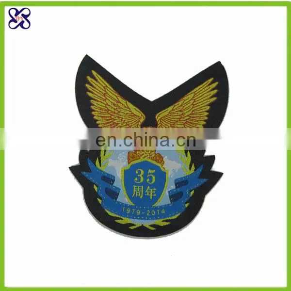 Car pattern embroidery woven label patch for decoration