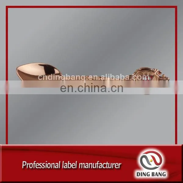 OEM Accepted Do Your Design Type And Gold /Sliver Color Promotion Souvenir Use Cheap Enamel Logo Custom Metal Spoon