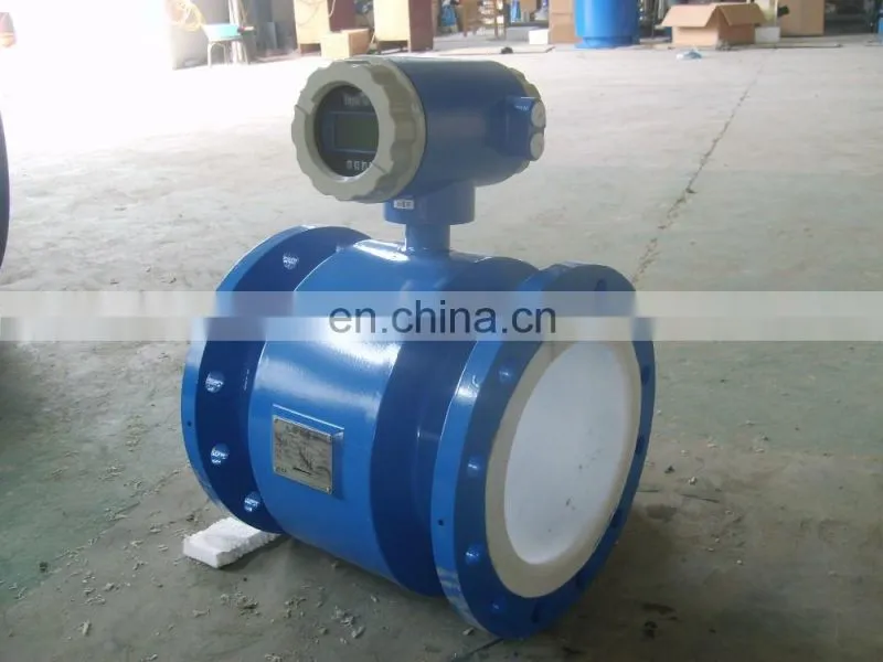 High accurate PTFE liner flowmeter with RS 232 output